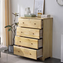 PINE 4 DRAWERS CHEST