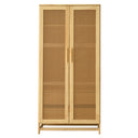 PINE CLOSET FULL RATTAN DOORS