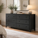 PINE WASH DOUBLE DRESSER