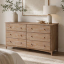 PINE WASH DOUBLE DRESSER