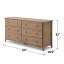 PINE WASH DOUBLE DRESSER