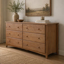 PINE WASH DOUBLE DRESSER