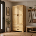PINE CABINET RAISED DOORS